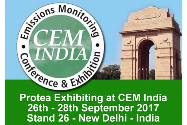 Protea, Exhibiting, CEM India, 2017, Conference & Exhibition, Emissions Monitoring Protea, Exhibiting, CEM India, 2017, Conference & Exhibition, Emissions Monitoring