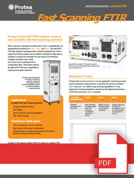 Fast Scanning FTIR Brochure Fast Scanning FTIR Brochure