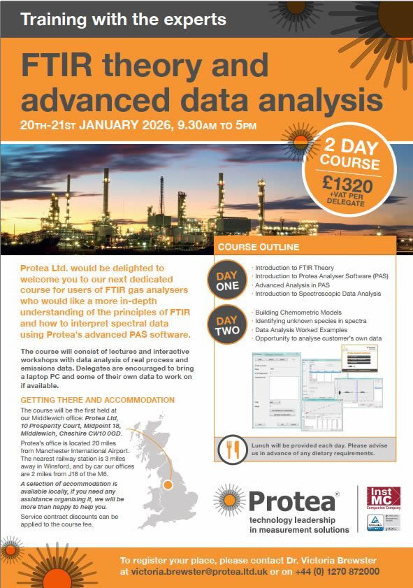 Only 3 Spaces Remaining For Our FTIR Training Course In January 2026