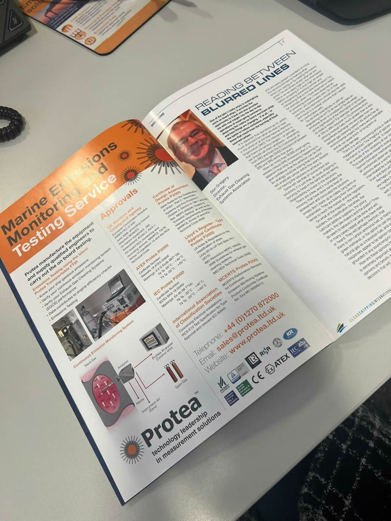 Protea is Featured Within the Winter Edition of the Clean Shipping International!